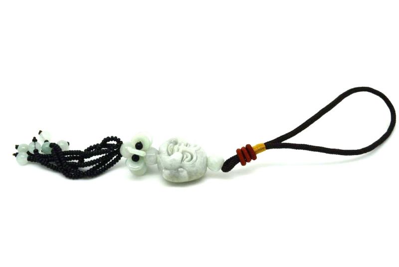 Cliquez sur la vignette pour agrandir et survolez la photo pour zoomer Feng Shui en Jade catégorie A Tête de bouddha 2