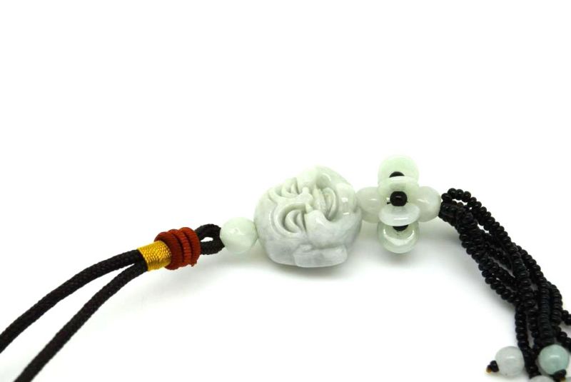 Cliquez sur la vignette pour agrandir et survolez la photo pour zoomer Feng Shui en Jade catégorie A Tête de bouddha 4