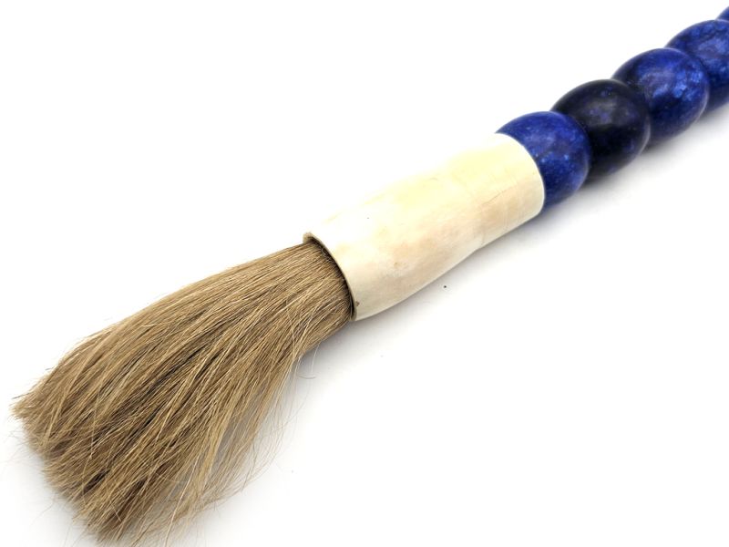 Cliquez sur la vignette pour agrandir et survolez la photo pour zoomer Grand Pinceau à Calligraphie Chinoise - Bleu marine - Ovale 3