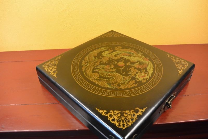 Cliquez sur la vignette pour agrandir et survolez la photo pour zoomer Grande Feng Shui Noire Dragon et Phénix 5