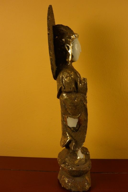 Cliquez sur la vignette pour agrandir et survolez la photo pour zoomer Grande Statue en Jade Bouddhisme Asiatique 4