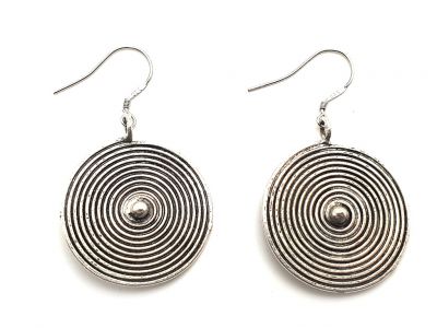 Boucles d'oreilles ethnique Spirale de la minorité Miao