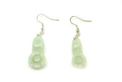 Boucle d'oreilles RuYi en Jade Boucle d'oreilles RuYi en Jade