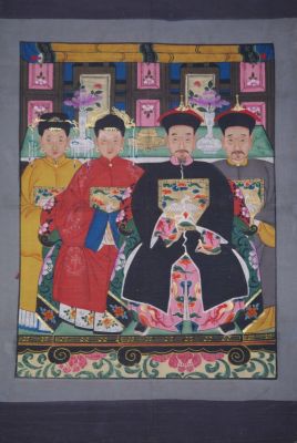 Ancêtres Chinois sur toile 4 personnes Ancêtres Chinois sur toile 4 personnes