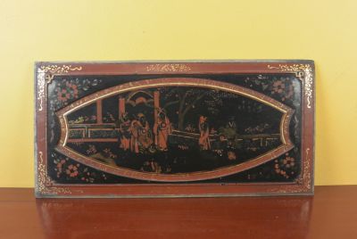 Plaque en bois Chinoise Peinture Confucius Plaque en bois Chinoise Peinture Confucius