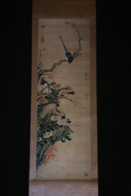 Peinture Chinoise Fleurs et Oiseaux Automne