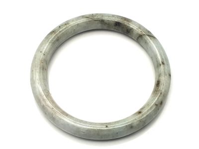 Jonc en Jade véritable - Bracelet Jade - Boutique Jade - 5,70cm - vert tacheté Jonc en Jade véritable - Bracelet Jade - Boutique Jade - 5,70cm - vert tacheté