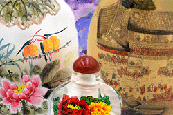 Tabatières Peinture Sous Verre - Artiste