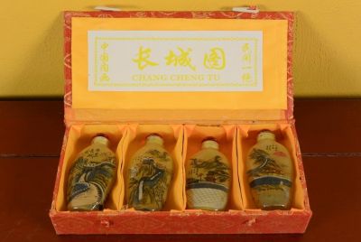 Lot de Tabatières en verre - Muraille de Chine