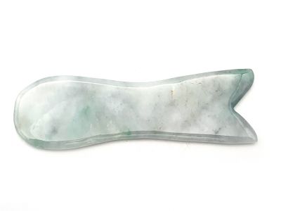 Médecine traditionnelle chinoise - Gua Sha Poisson - Corps et visage - Vert Clair / Translucide Médecine traditionnelle chinoise - Gua Sha Poisson - Corps et visage - Vert Clair / Translucide