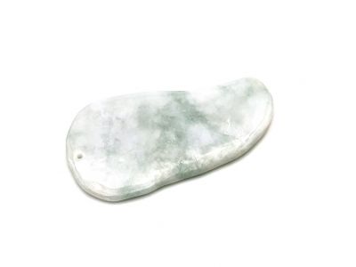 Médecine traditionnelle chinoise - GuaSha en Jade - Blanc et Vert tacheté Médecine traditionnelle chinoise - GuaSha en Jade - Blanc et Vert tacheté