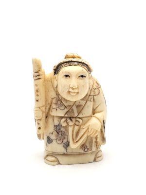 Netsuké Japonais en Os Le paysan
