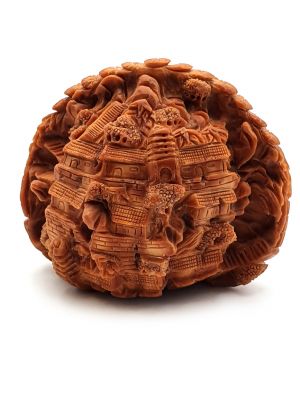 Noix chinoise sculptée- Bagnard - Village chinois