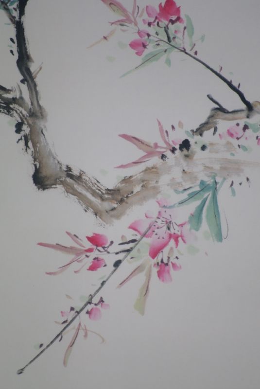 Cliquez sur la vignette pour agrandir et survolez la photo pour zoomer Peinture Chinoise Aquarelle sur soie Oiseau 5