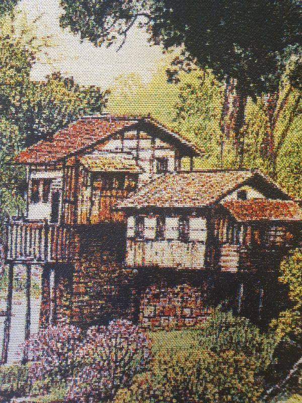 Cliquez sur la vignette pour agrandir et survolez la photo pour zoomer Peinture Chinoise - Broderie sur soie - Paysage - La montagne aux cascades 4