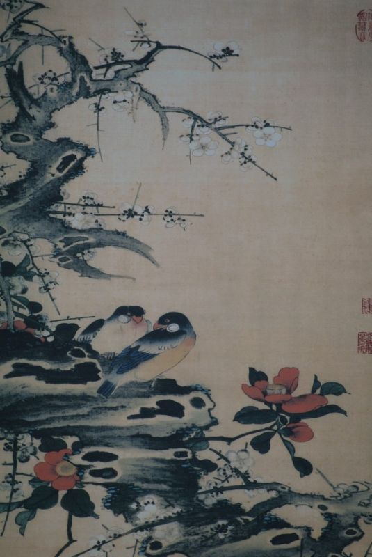 Cliquez sur la vignette pour agrandir et survolez la photo pour zoomer Peinture Chinoise Fleurs et oiseaux Printemps 2