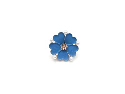 Pin's chinois en émail - Cloisonnée - Grande fleur