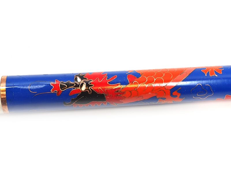 Cliquez sur la vignette pour agrandir et survolez la photo pour zoomer Pinceau Calligraphie Cloisonné Bleu 2