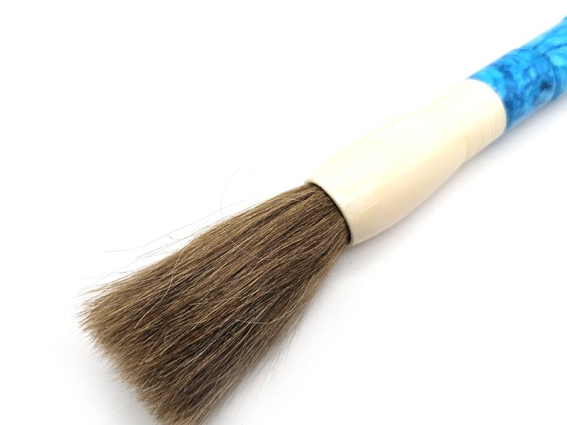 Cliquez sur la vignette pour agrandir et survolez la photo pour zoomer Pinceau de Calligraphie Chinoise en Pierre - Art Traditionnel - Bleu ciel 2