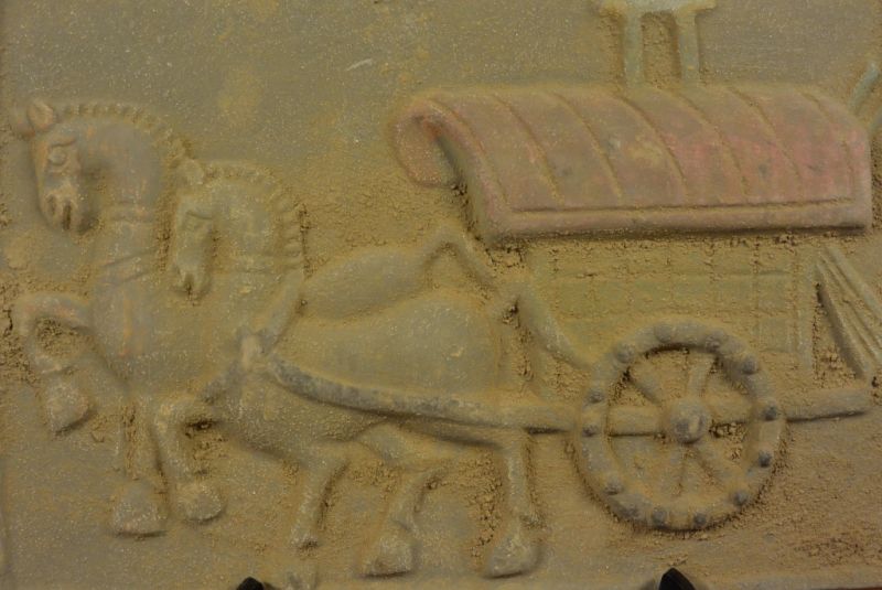 Cliquez sur la vignette pour agrandir et survolez la photo pour zoomer Plaque chinoise en Terre Cuite Transport de marchandise 2