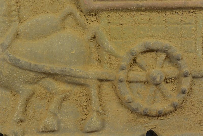Cliquez sur la vignette pour agrandir et survolez la photo pour zoomer Plaque chinoise en Terre Cuite Transport de marchandise 4
