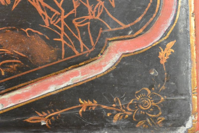 Cliquez sur la vignette pour agrandir et survolez la photo pour zoomer Plaque en bois Chinoise Peinture Grue Cendrée 4