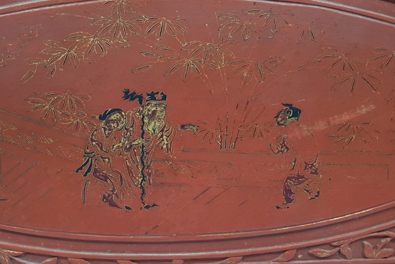 Cliquez sur la vignette pour agrandir et survolez la photo pour zoomer Plaque en bois Chinoise Peinture Le jardin de l'empereur 2 2
