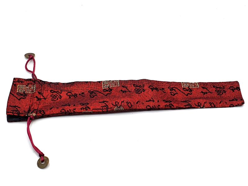 Cliquez sur la vignette pour agrandir et survolez la photo pour zoomer Pochette pour éventail chinois - Taille S - Caractères chinois / Rouge 2