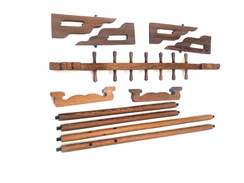 Cliquez sur la vignette pour agrandir et survolez la photo pour zoomer Porte pinceaux chinois en Bois 14 emplacements 4