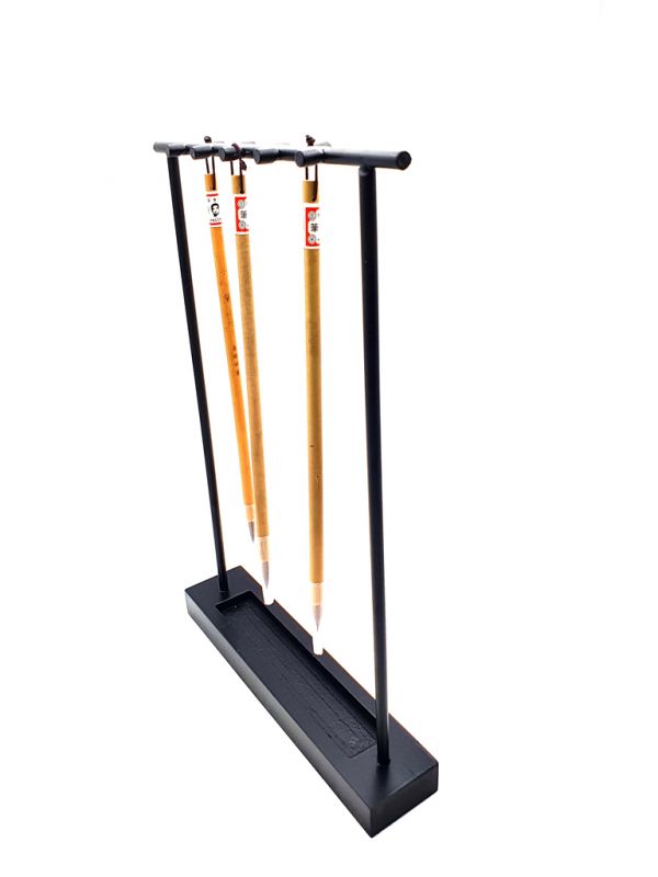 Cliquez sur la vignette pour agrandir et survolez la photo pour zoomer Porte-pinceaux chinois moderne - 9 emplacements pinceaux 5