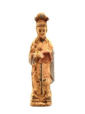 Statue chinoise - Terre cuite - Dame de Cour Tang - Boîte à bijoux