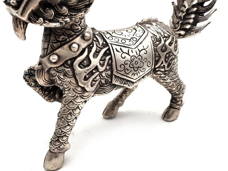 Cliquez sur la vignette pour agrandir et survolez la photo pour zoomer Statue en Métal Chien FOO Chinois 3