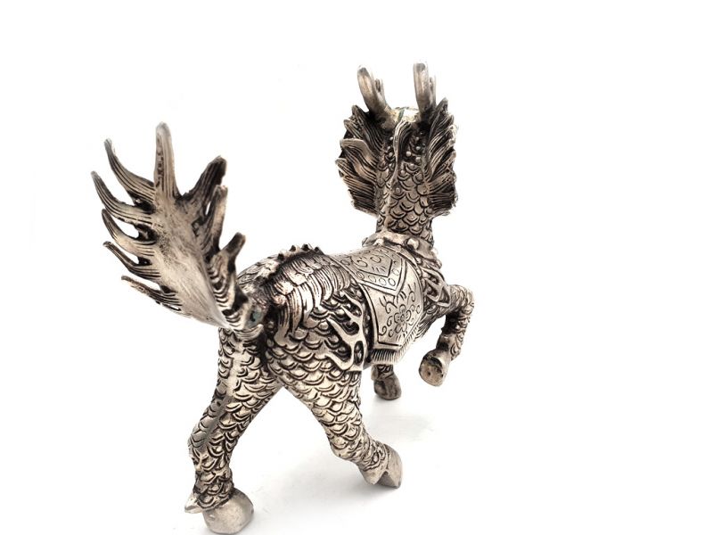 Cliquez sur la vignette pour agrandir et survolez la photo pour zoomer Statue en Métal Chien FOO Chinois 4