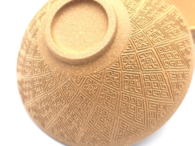 Cliquez sur la vignette pour agrandir et survolez la photo pour zoomer Tasses chinoises en terre de Yixing - Argile Lü Ni Jaune - Lot de 2 tasses - 50ml 4