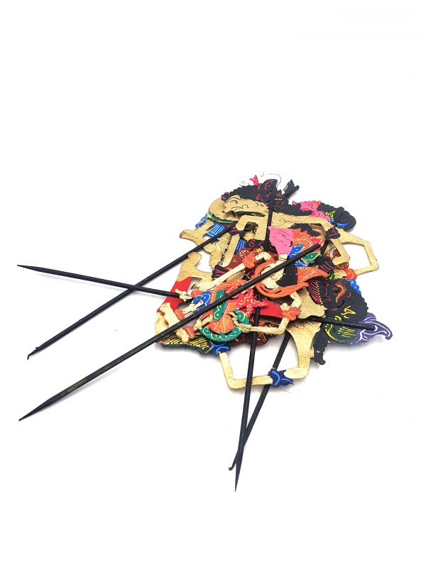 Cliquez sur la vignette pour agrandir et survolez la photo pour zoomer Théâtre d'ombres Indonésien - Petite Wayang kulit 10cm 3