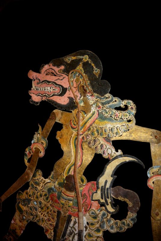 Cliquez sur la vignette pour agrandir et survolez la photo pour zoomer Théâtre d'ombres Indonésien Wayang Kulit Patih Arya Sakuni 2