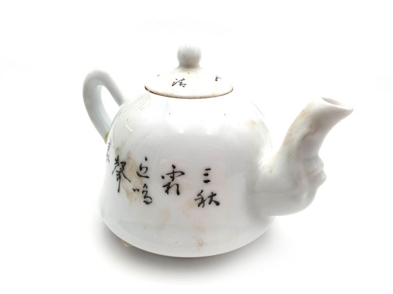 Cliquez sur la vignette pour agrandir et survolez la photo pour zoomer Théière Chinoise en porcelaine - Grillon sur une branche 3