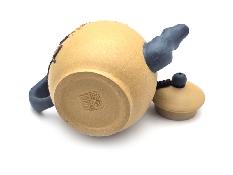 Cliquez sur la vignette pour agrandir et survolez la photo pour zoomer Théière chinoise en terre de Yixing - Argile Lu Ni - art du thé - 420ml 5