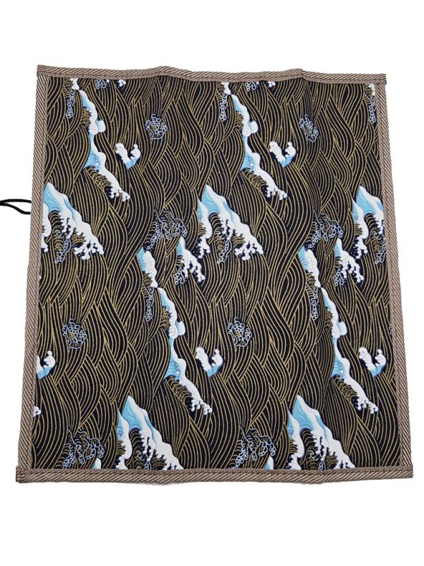 Cliquez sur la vignette pour agrandir et survolez la photo pour zoomer Trousse pour pinceaux - Idéal pour le transport - La Grande Vague de Kanagawa 3